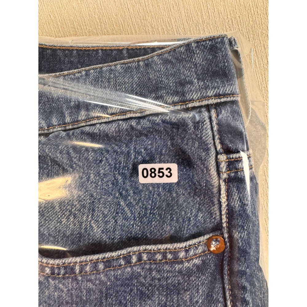 Madewell Women 29 Baggy Tapered Paneled Denim Jeans Blue Two Toned - Picture 8 of 12